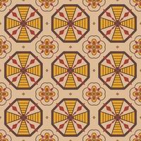 Seamless pattern decorative, flower pattern in vintage mandala style for tattoos, fabrics or decorations and more vector