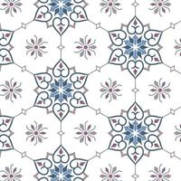 Seamless pattern decorative, flower pattern in vintage mandala style for tattoos, fabrics or decorations and more vector