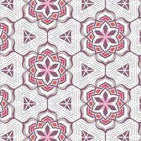 Seamless pattern decorative, flower pattern in vintage mandala style for tattoos, fabrics or decorations and more vector