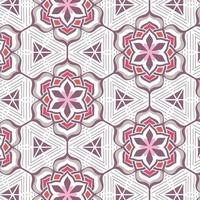 Seamless pattern decorative, flower pattern in vintage mandala style for tattoos, fabrics or decorations and more vector