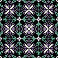 Seamless pattern decorative, flower pattern in vintage mandala style for tattoos, fabrics or decorations and more vector