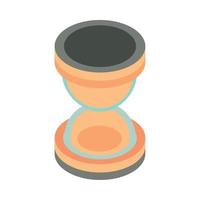 isometric hourglass time vector