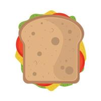 breakfast sandwich icon vector