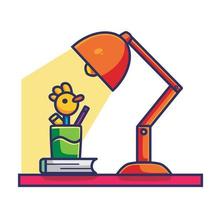 cute desktop reading lamp. cartoon object concept Isolated illustration. Flat Style suitable for Sticker Icon Design Premium Logo vector