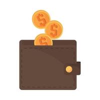 wallet income money vector