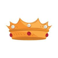 icon golden crown vector