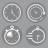 set with clocks and timer vector