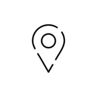 GPS, Map, Navigation, Direction Dotted Line Icon Vector Illustration Logo Template. Suitable For Many Purposes.