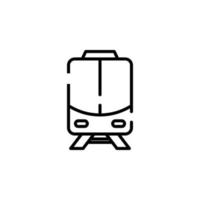 Train, Locomotive, Transport Dotted Line Icon Vector Illustration Logo Template. Suitable For Many Purposes.