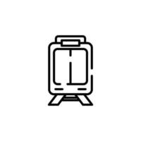 Train, Locomotive, Transport Dotted Line Icon Vector Illustration Logo Template. Suitable For Many Purposes.