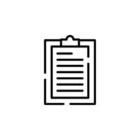 Notes, Notepad, Notebook, Memo, Diary Dotted Line Icon Vector Illustration Logo Template. Suitable For Many Purposes.