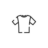 Shirt, Fashion, Polo, Clothes Dotted Line Icon Vector Illustration Logo Template. Suitable For Many Purposes.