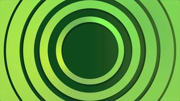 círculos verdes abstractos, construcción arquitectónica futurista, diseño de movimiento 3d, fondo abstracto de círculos verdes, animación de patrón de onda de círculos verdes abstractos video