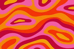 Groovy psychedelic background with colorful design vector