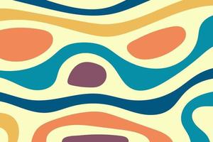 Groovy psychedelic background with colorful design vector