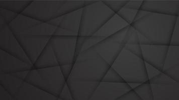 Black abstract background on 3d design vector