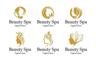 Beauty and Spa Logo Set vector