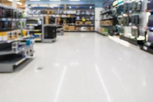 blur electronics store aisle background photo