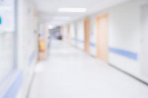 Abstract blur hospital corridor defocused Medical background photo