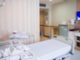 Abstract blur Hospital Room interior for background photo