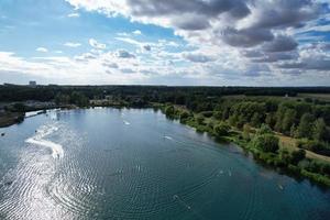 Gorgeous view of Lake at Milton Keynes England UK photo