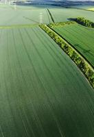 Aerial footage and high angle view of British Countryside, drone's footage photo
