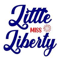 little miss liberty vector