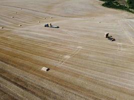 Agricultural Farms and Working Machines at Dunstable Downs England photo