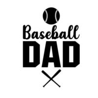 Baseball dad s vector