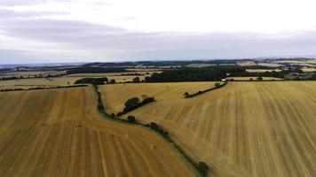 Aerial footage and high angle view of British Countryside, drone's footage photo