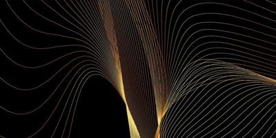 vector de fondo de oro negro abstracto