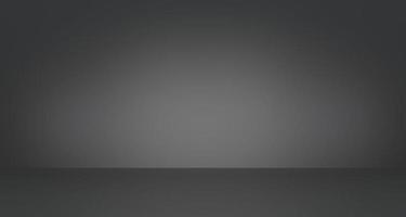 Black Background studio . Studio backdrop wallpaper inside room. Abstract dark gray gradient spotlight floor texture background. photo