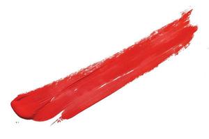 red brush isolated on a white background photo