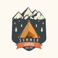 Camping extreme adventure . Vector illustration.