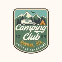 Camping extreme adventure . Vector illustration.