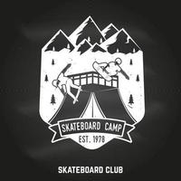 insignia del club de skate. ilustración vectorial vector