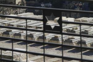 antiguo cementerio judío en jerusalén, israel foto