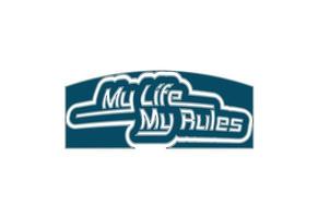 My Life My Rules t shirt , sticker and logo design template vector