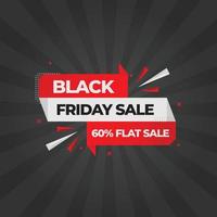 Black friday sale banner vector