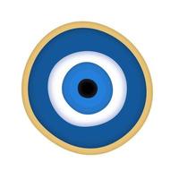 Vector isolated illustration of evil eye.