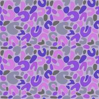 Abstract seamless spotted pattern. Pink and lilac spots on grey background. vector