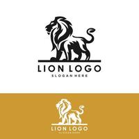 león logo icono cabeza logo vector