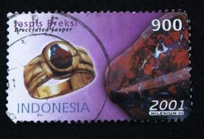 Sidoarjo, Jawa timur, Indonesia, 2022 - philately, a collection of stamps with the theme of jasper jewelry images photo
