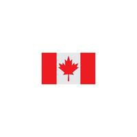 logotipo de la bandera de canadá vector