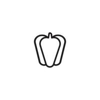 paprika icono vector ilustración símbolo diseño