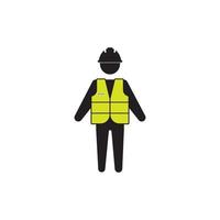 construction worker icon. vector