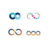 Infinity logo vector illustration template design.