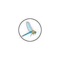 dragonfly icon vector illustration template design.