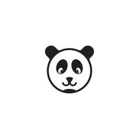 panda icono vector ilustración símbolo diseño