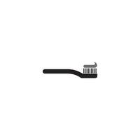 toothbrush with paste icon. vector